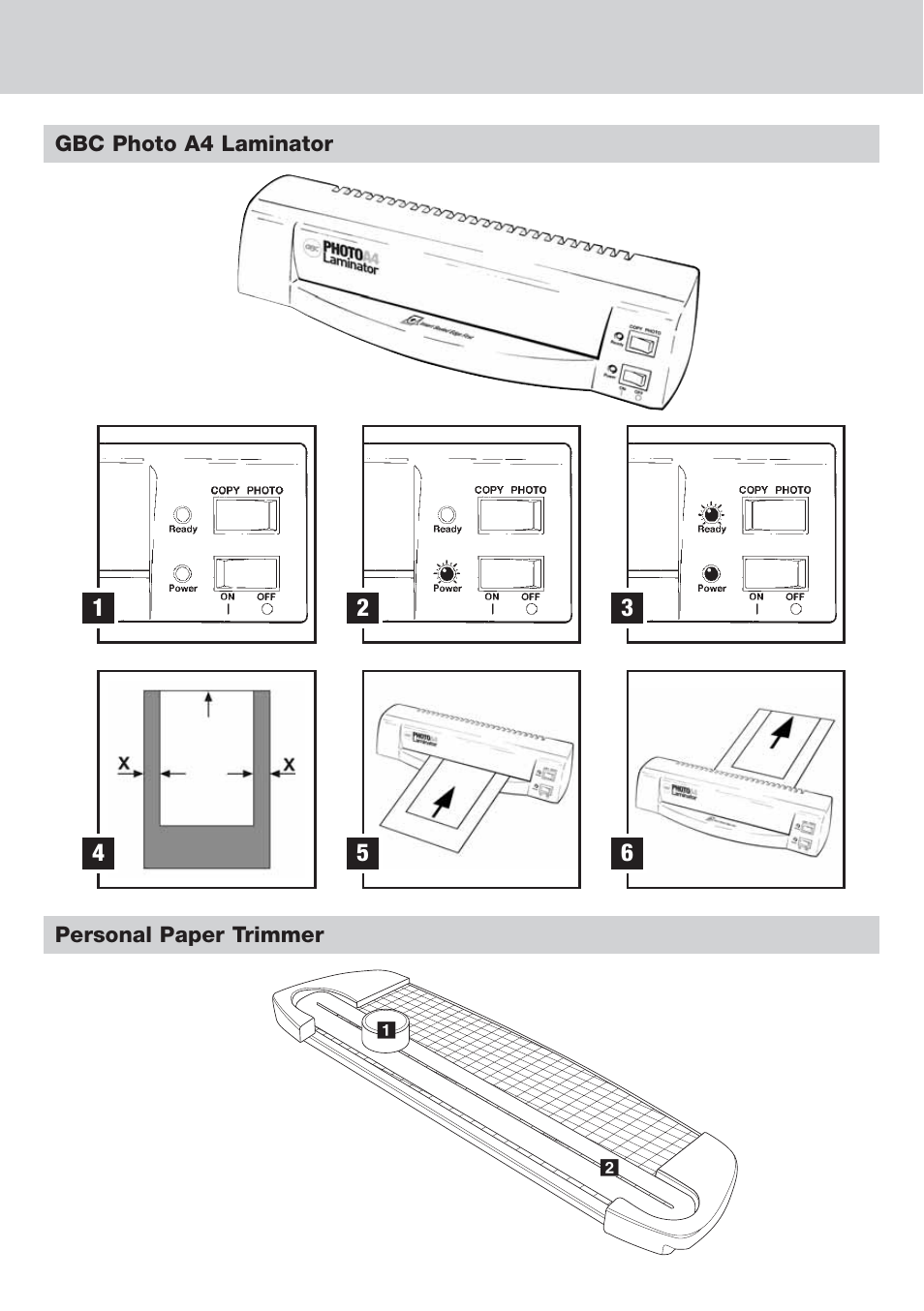 GBC Photo Laminator and Trimmer User Manual | Page 3 / 18