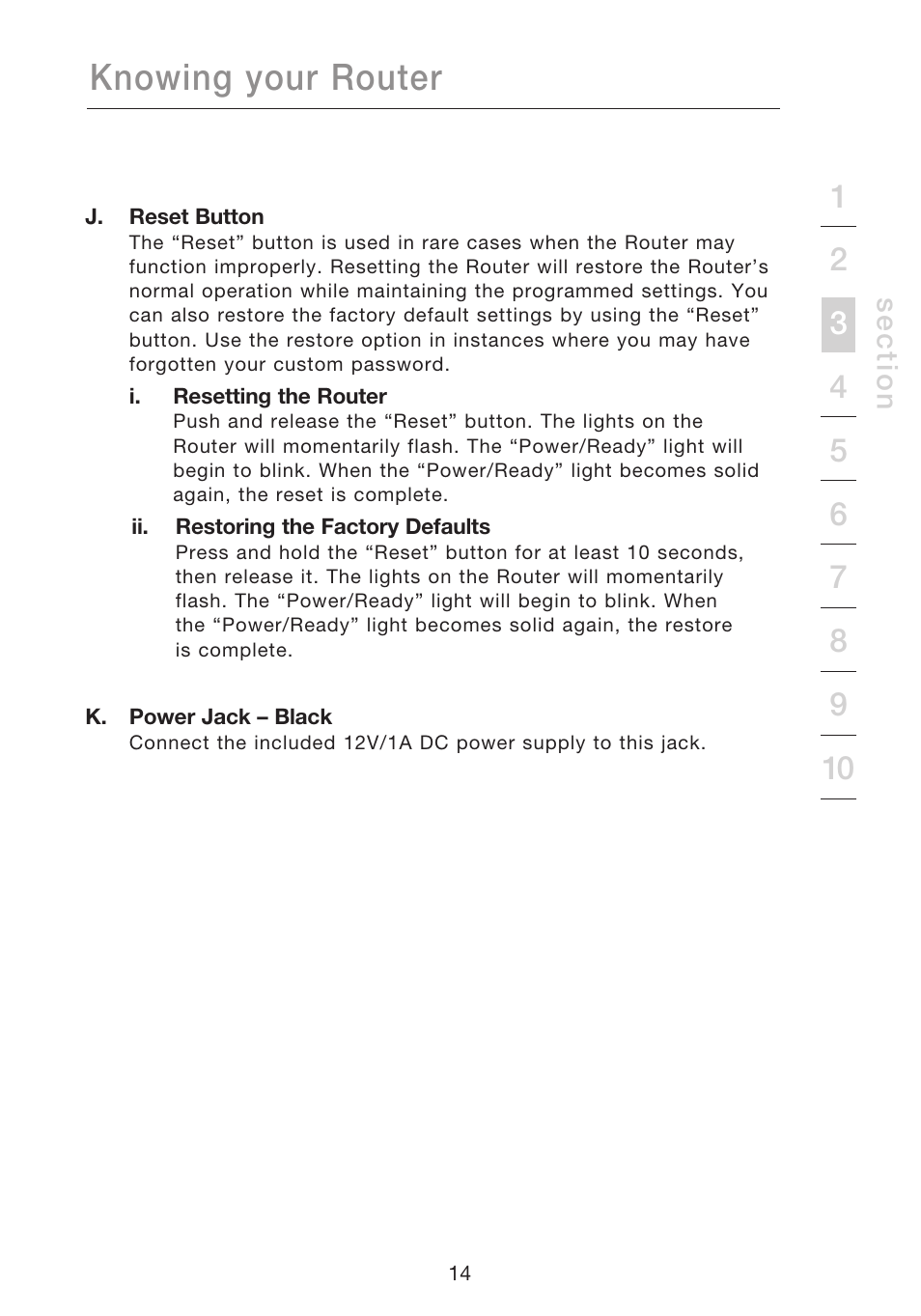 Knowing your router | Belkin N1 WIRELESS ROUTER P75170EI User Manual | Page 18 / 104