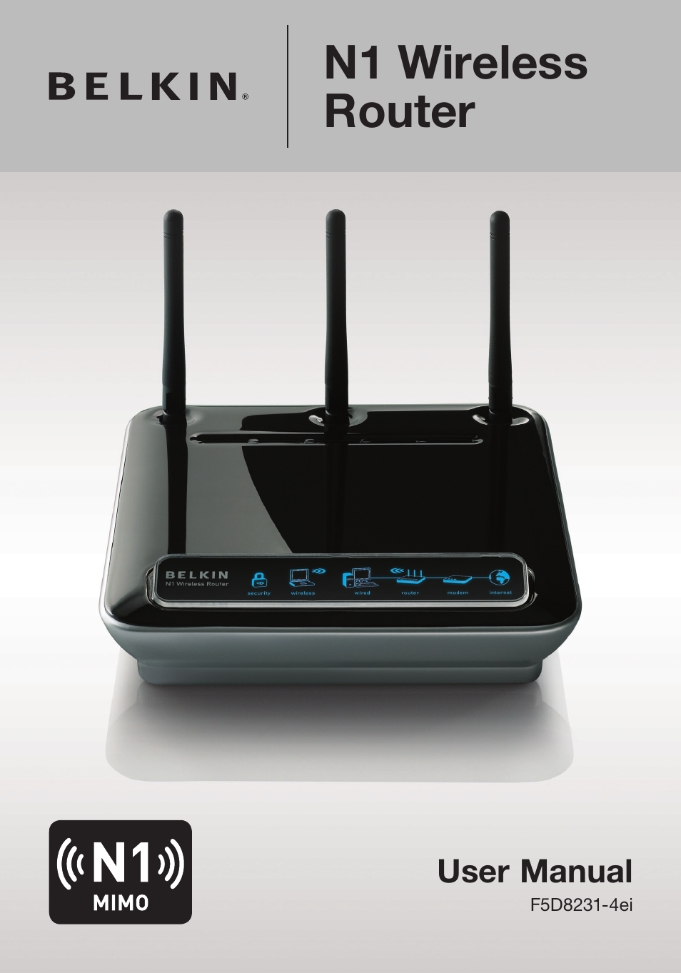 N1 wireless router, User manual | Belkin N1 WIRELESS ROUTER P75170EI User Manual | Page 2 / 104