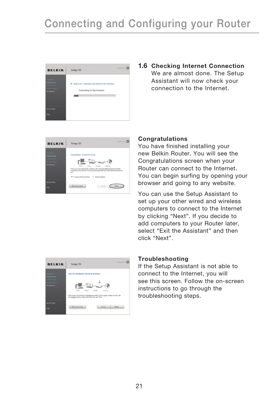 Connecting and configuring your router | Belkin N1 WIRELESS ROUTER P75170EI User Manual | Page 25 / 104