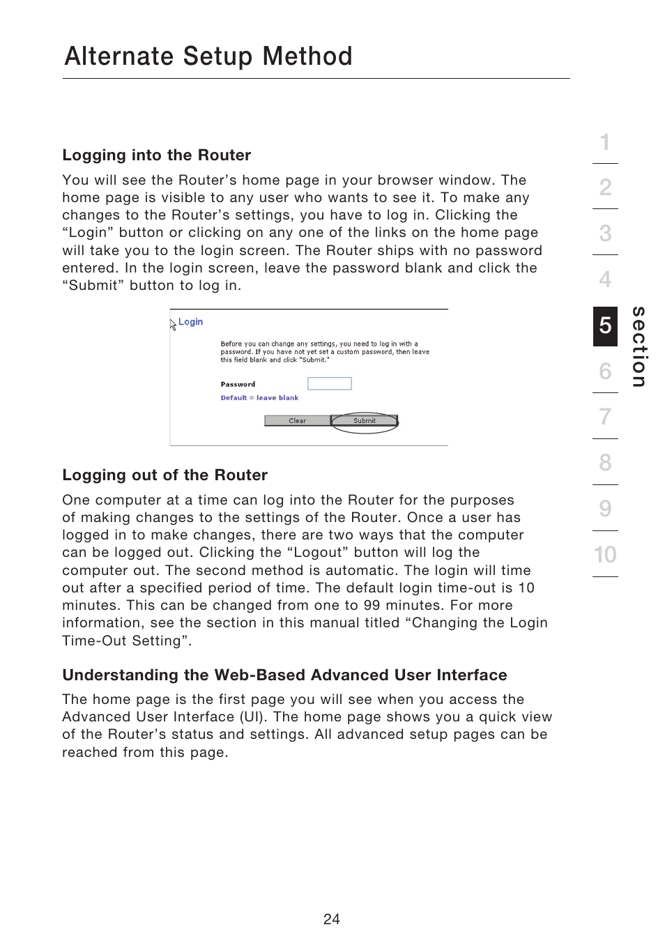 Alternate setup method | Belkin N1 WIRELESS ROUTER P75170EI User Manual | Page 28 / 104