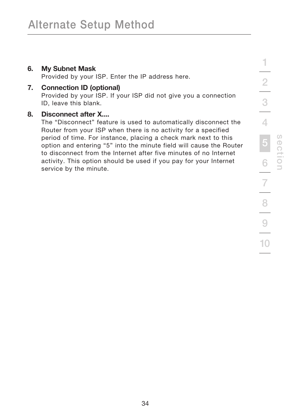 Alternate setup method | Belkin N1 WIRELESS ROUTER P75170EI User Manual | Page 38 / 104