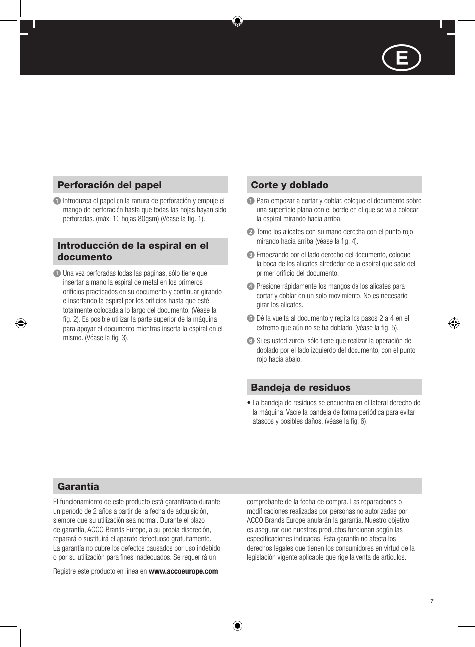 GBC MC10 Binder User Manual | Page 7 / 10