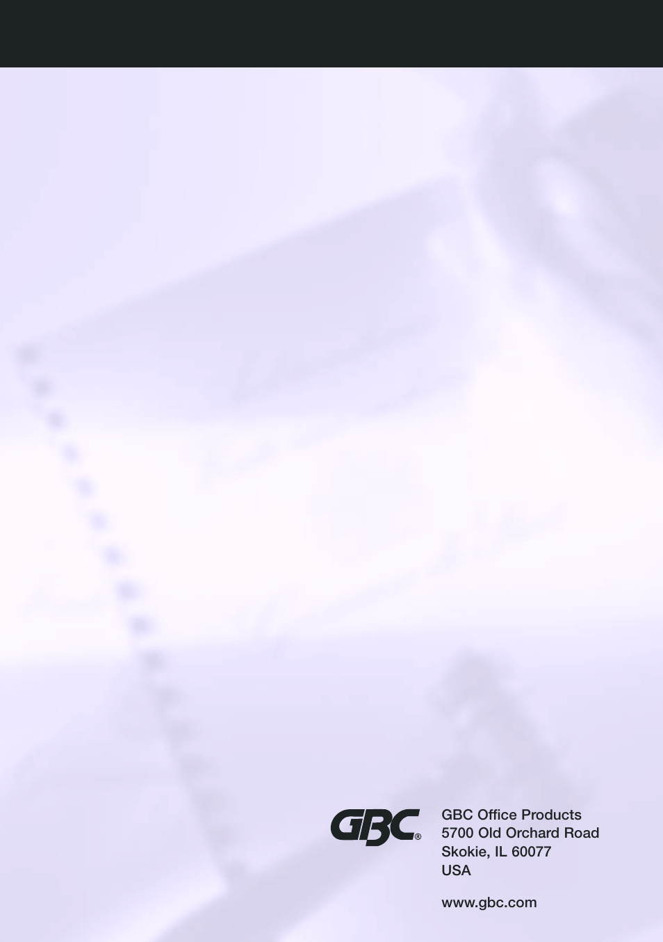 GBC DocuSeal Laminator User Manual | Page 28 / 28