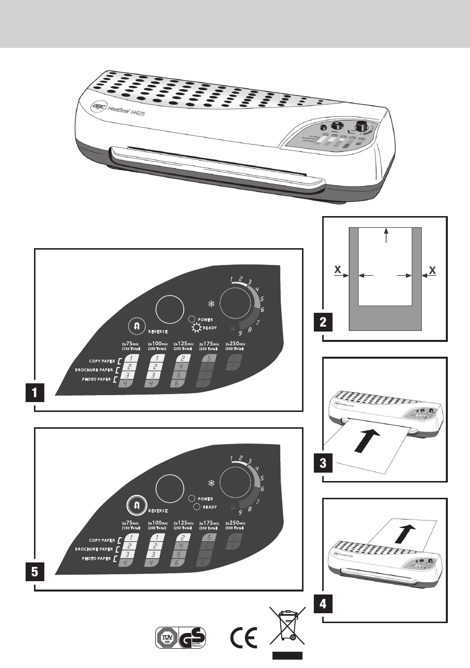 GBC H425 HeatSeal User Manual | Page 3 / 38