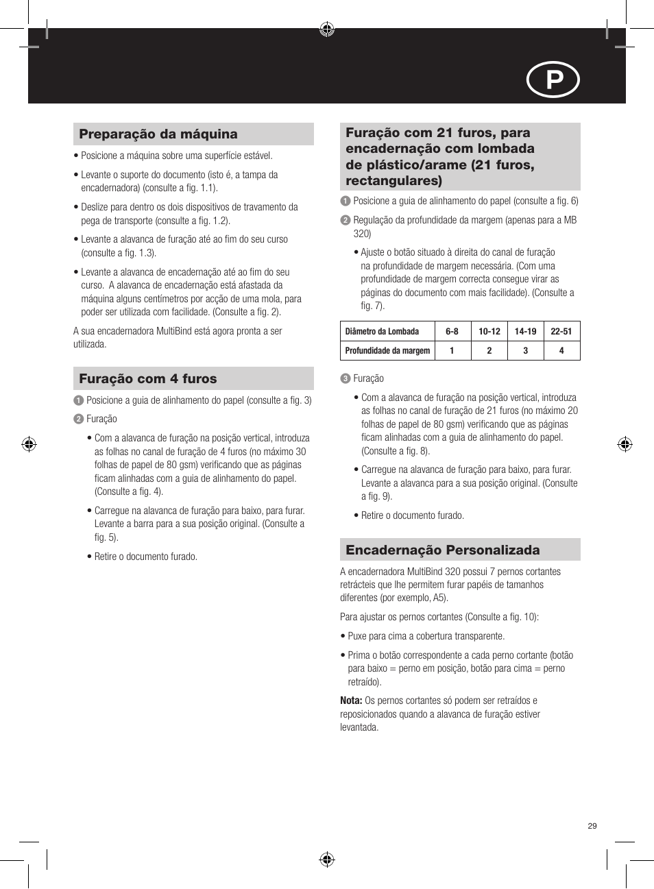 GBC 320 MultiBind User Manual | Page 29 / 74