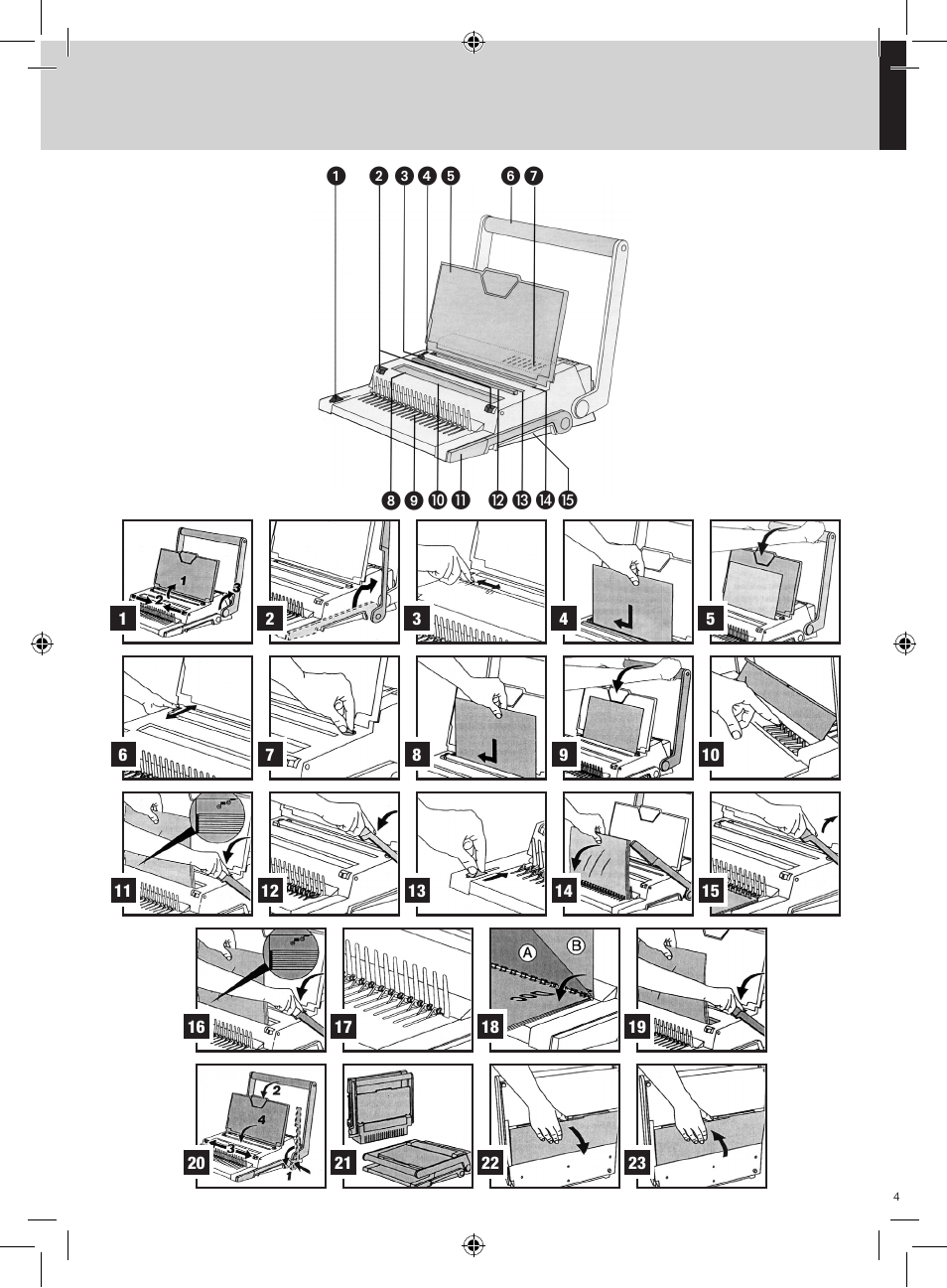 GBC 320 MultiBind User Manual | Page 3 / 74