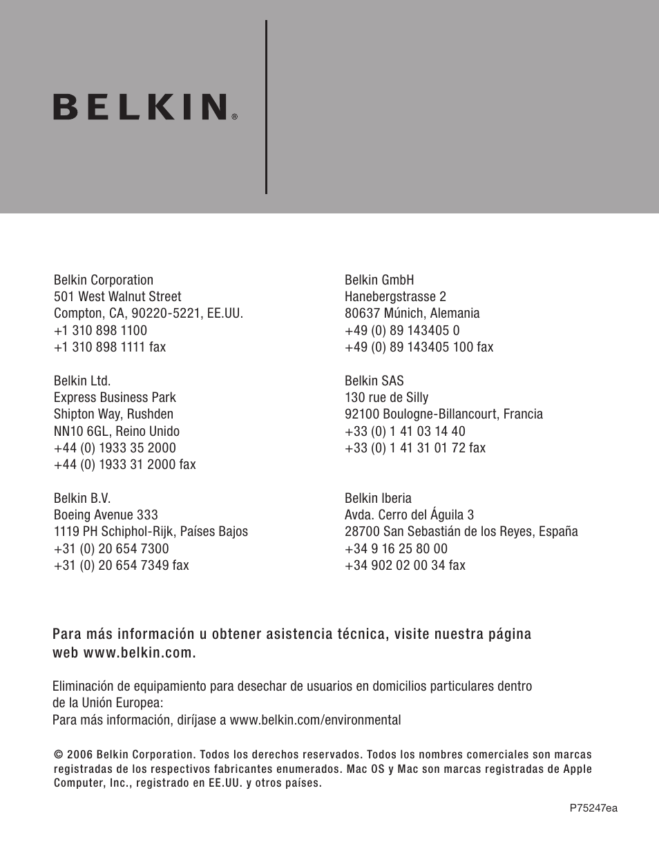 Belkin FIREWIRE F5U503 User Manual | Page 92 / 112