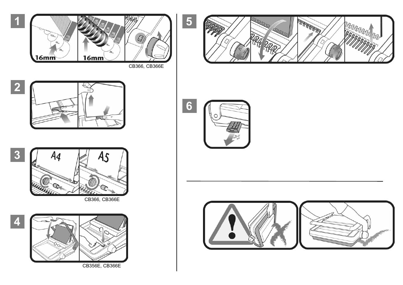 GBC CB366E Comb Binder User Manual | Page 3 / 44