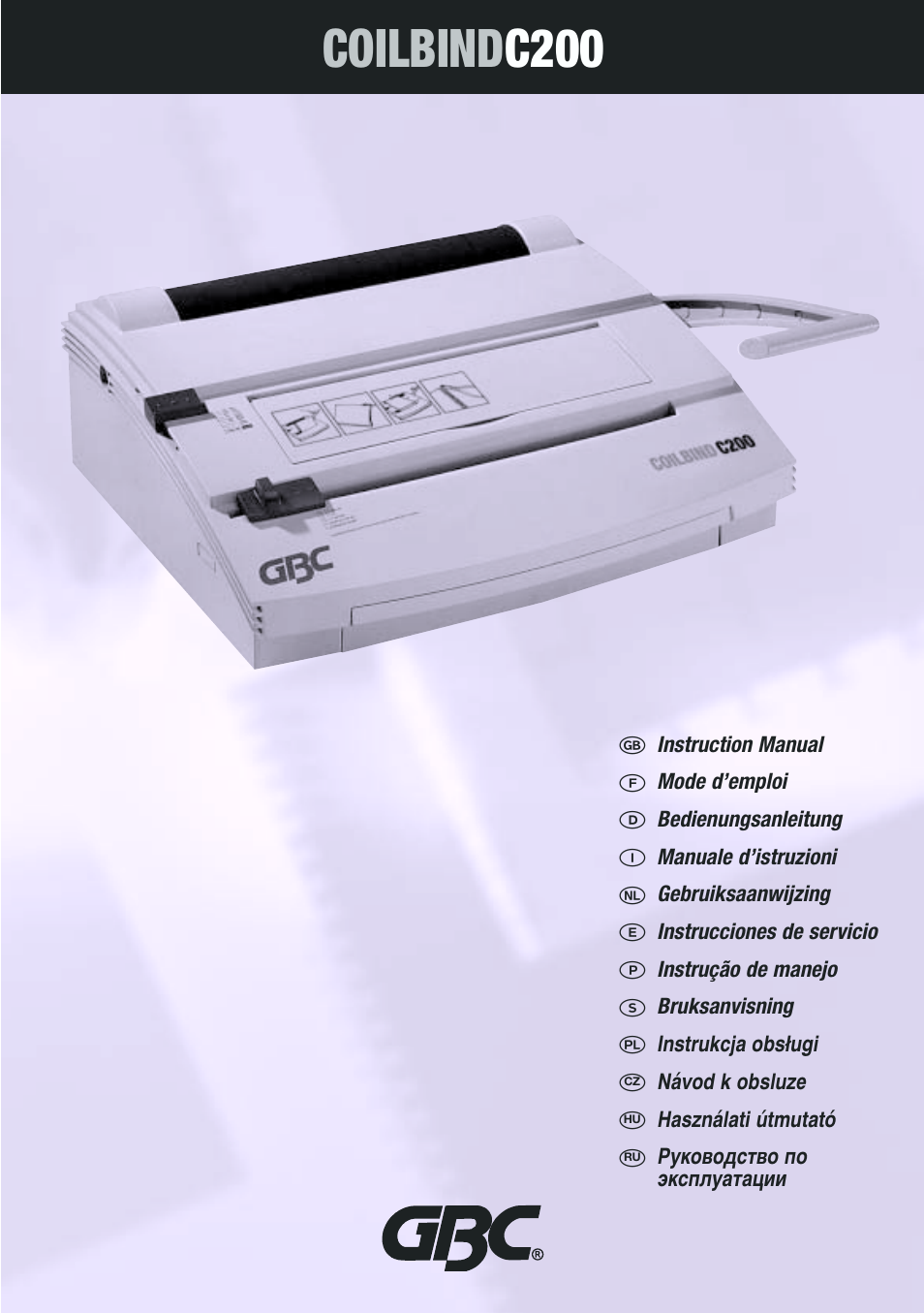 GBC C200 Coilbind User Manual | 28 pages