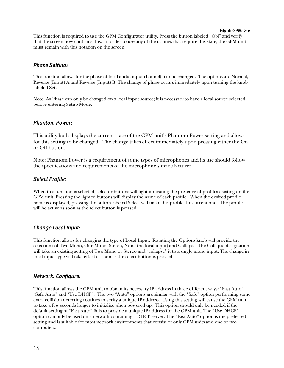 Glyph GPM-216 User Manual | Page 18 / 46