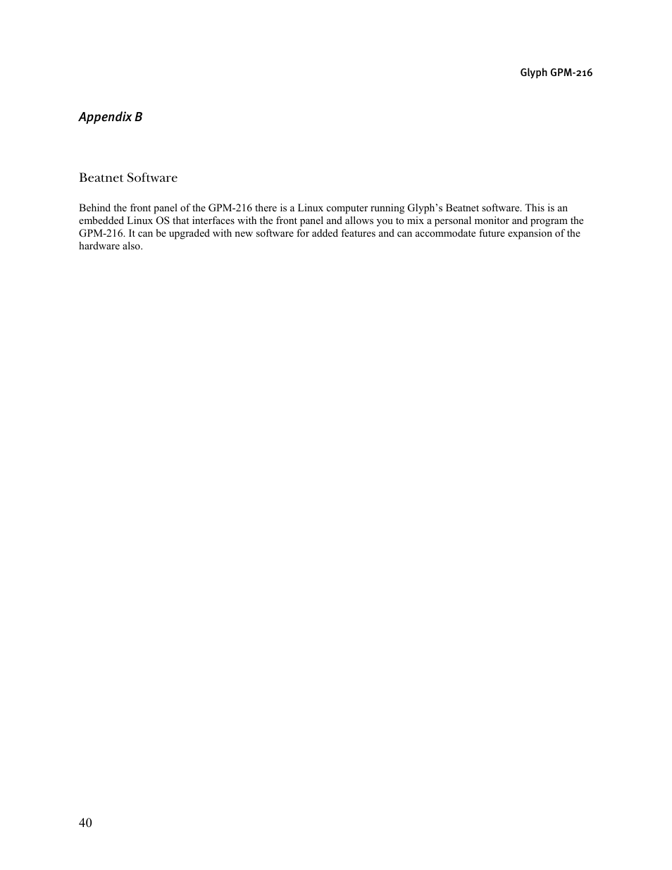 Glyph GPM-216 User Manual | Page 40 / 46