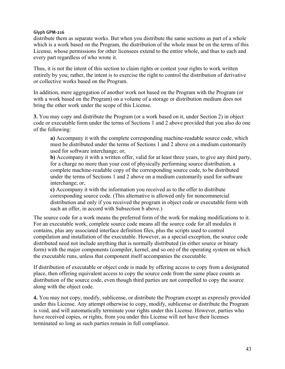 Glyph GPM-216 User Manual | Page 43 / 46