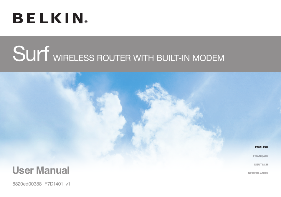 Belkin 8820ED00388_F7D1401_V1 User Manual | 31 pages