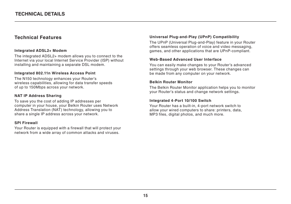 Belkin 8820ED00388_F7D1401_V1 User Manual | Page 15 / 31