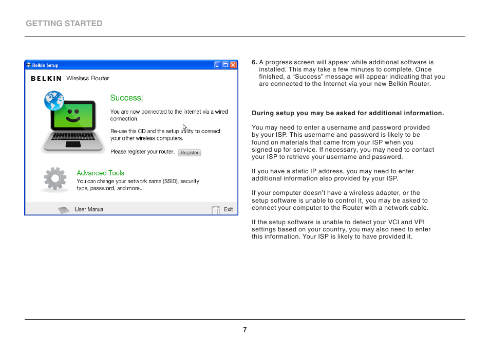 Belkin 8820ED00388_F7D1401_V1 User Manual | Page 7 / 31