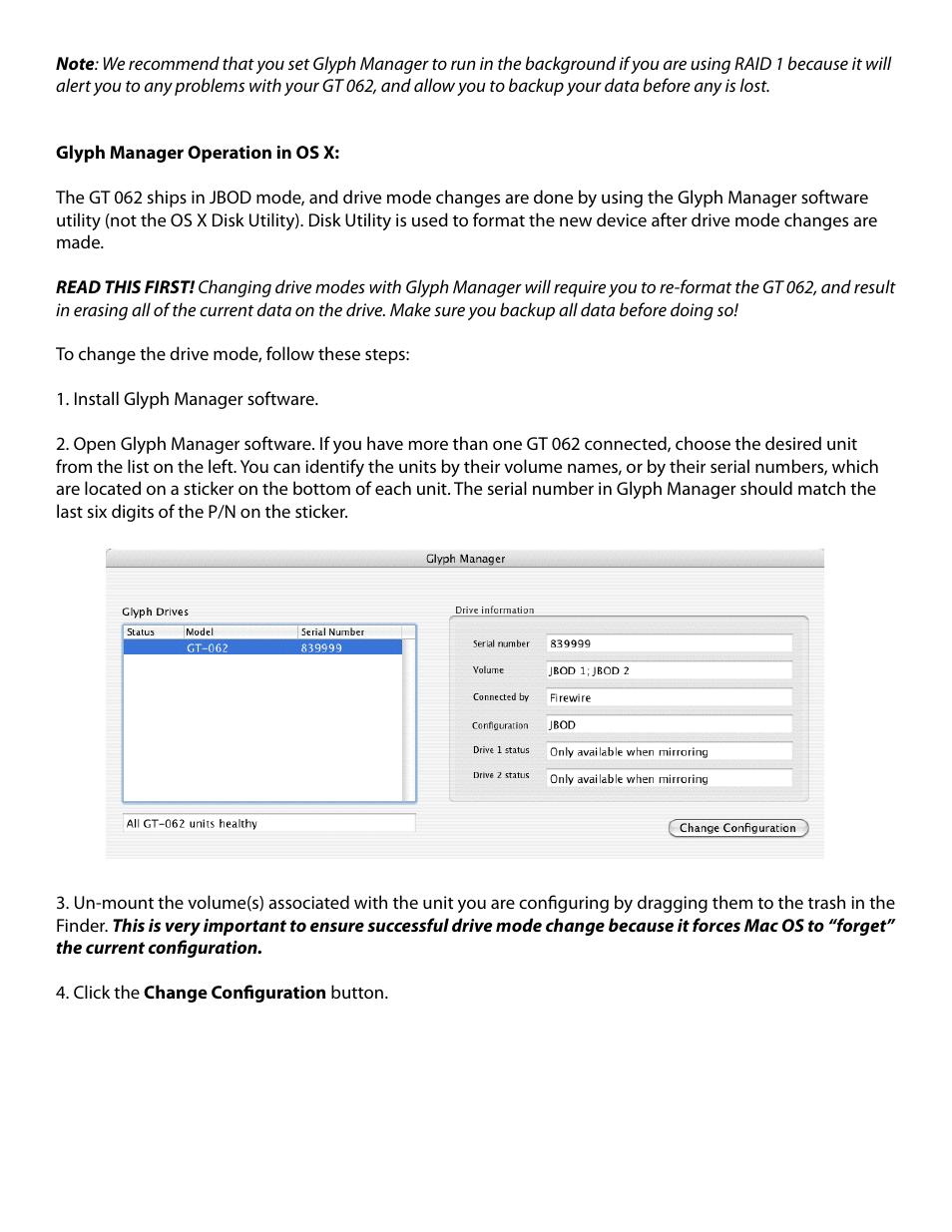 Glyph GT 062 User Manual | Page 5 / 13