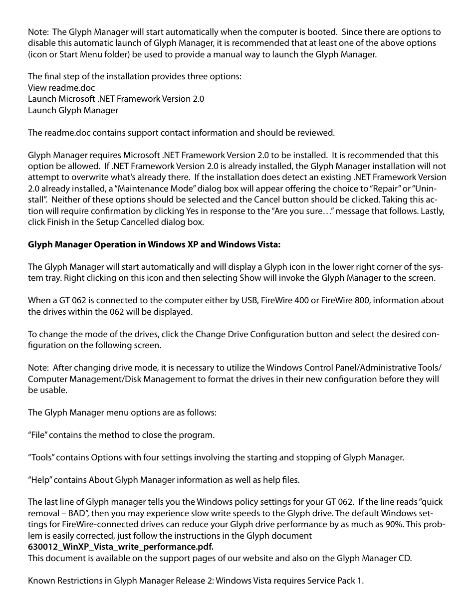 Glyph GT 062 User Manual | Page 9 / 13