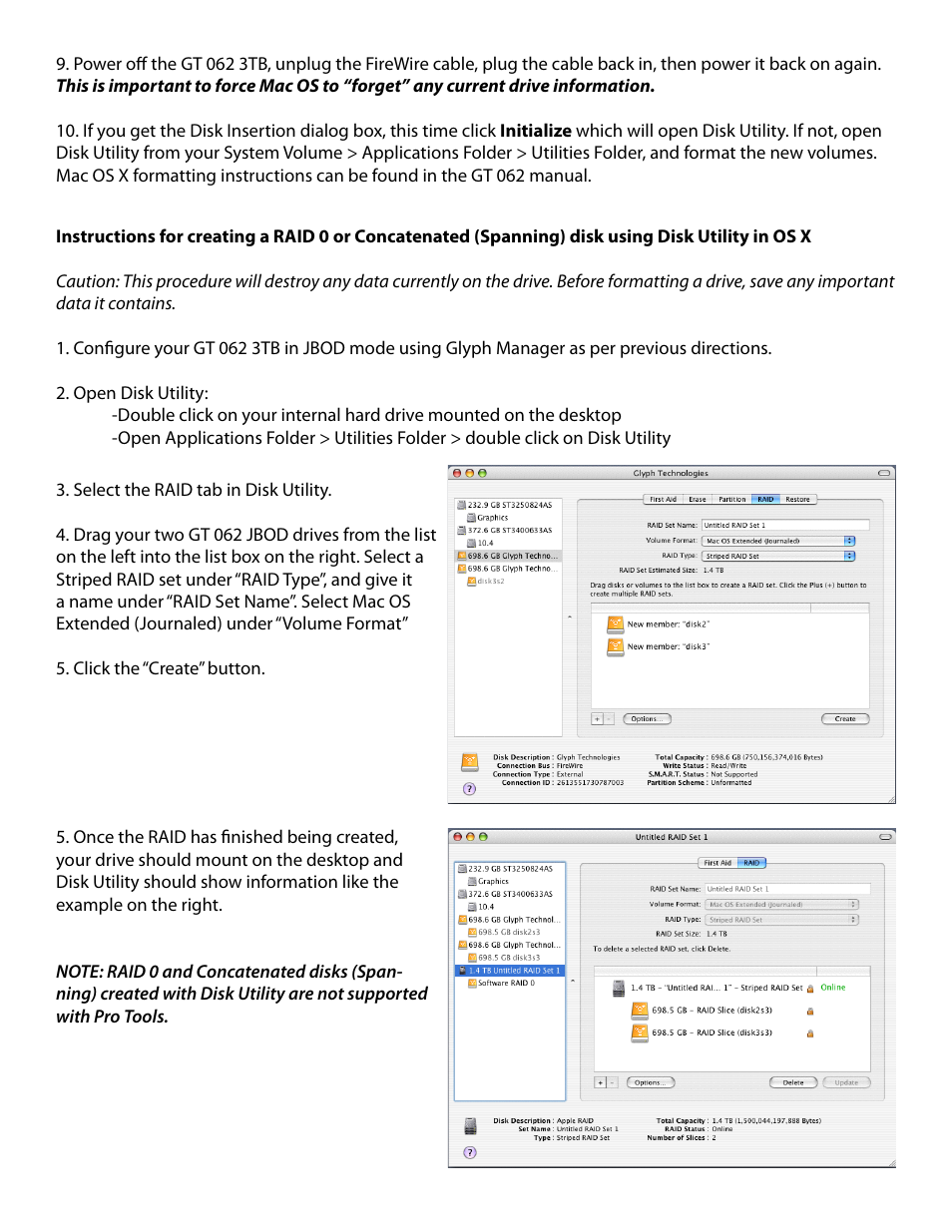 Glyph GT 062 3TB Addendum User Manual | Page 4 / 8