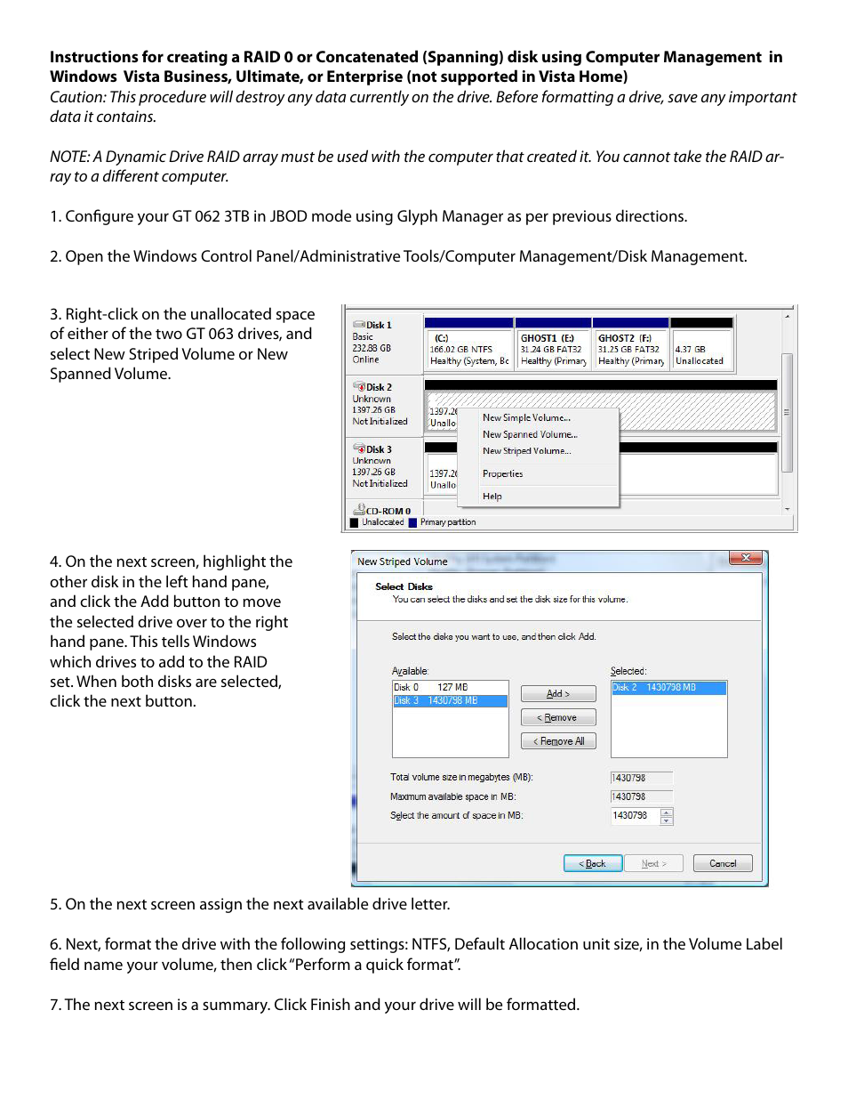 Glyph GT 062 3TB Addendum User Manual | Page 6 / 8