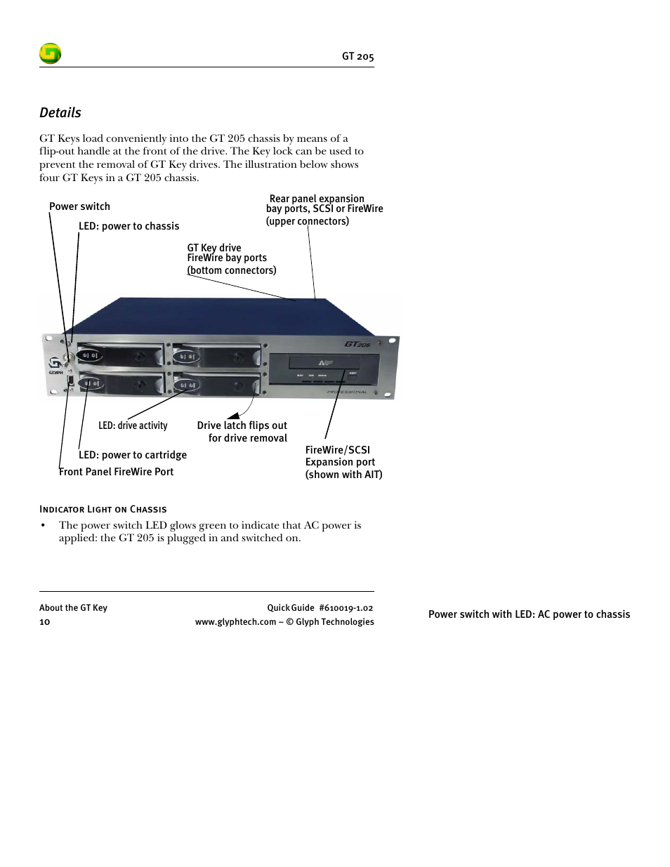 Details | Glyph GT 205 User Manual | Page 12 / 30