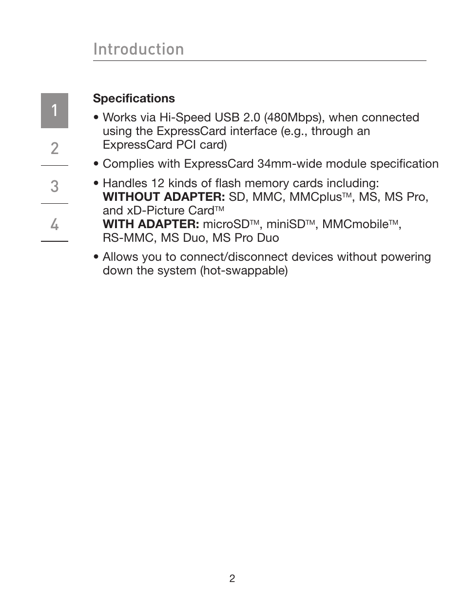 Introduction | Belkin ExpressCard P75481 User Manual | Page 5 / 10