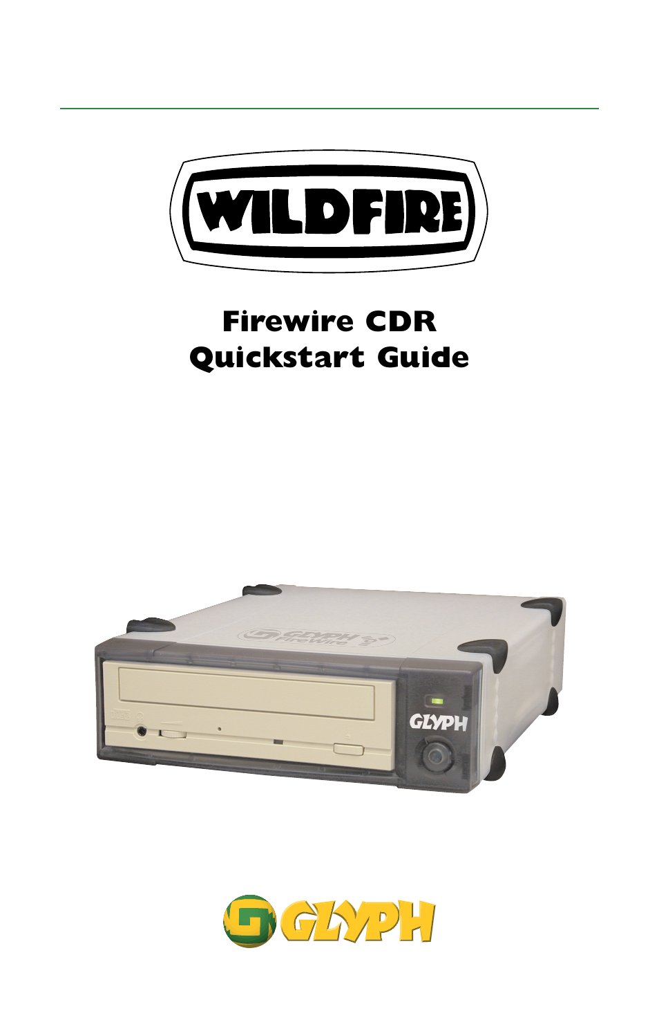 Glyph Firewire CDR User Manual | 12 pages