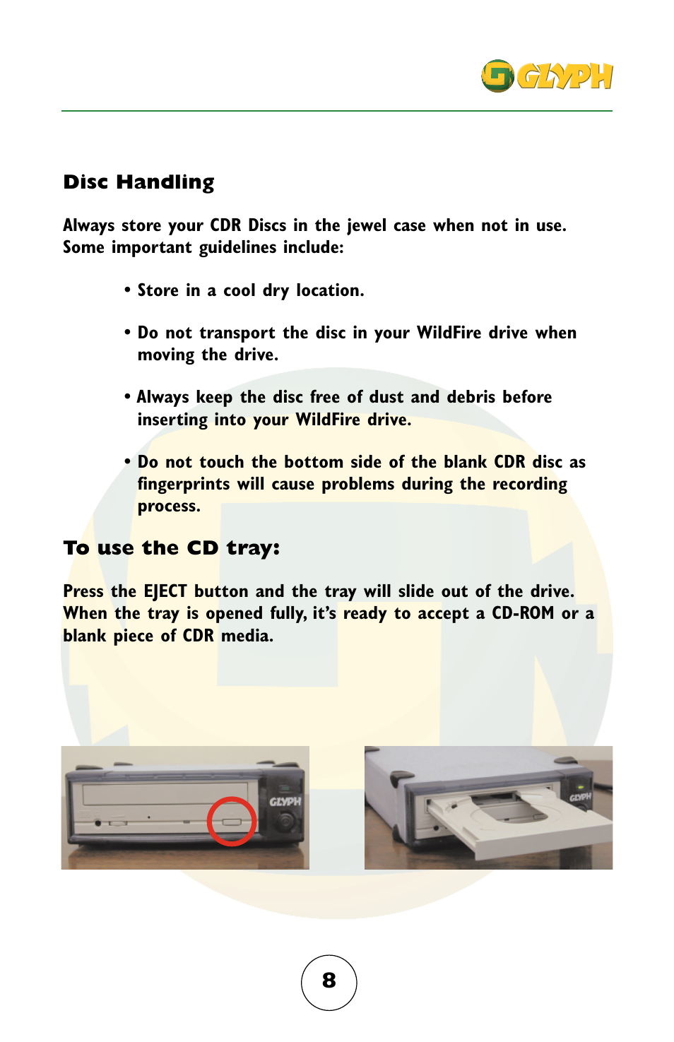 Glyph Firewire CDR User Manual | Page 8 / 12
