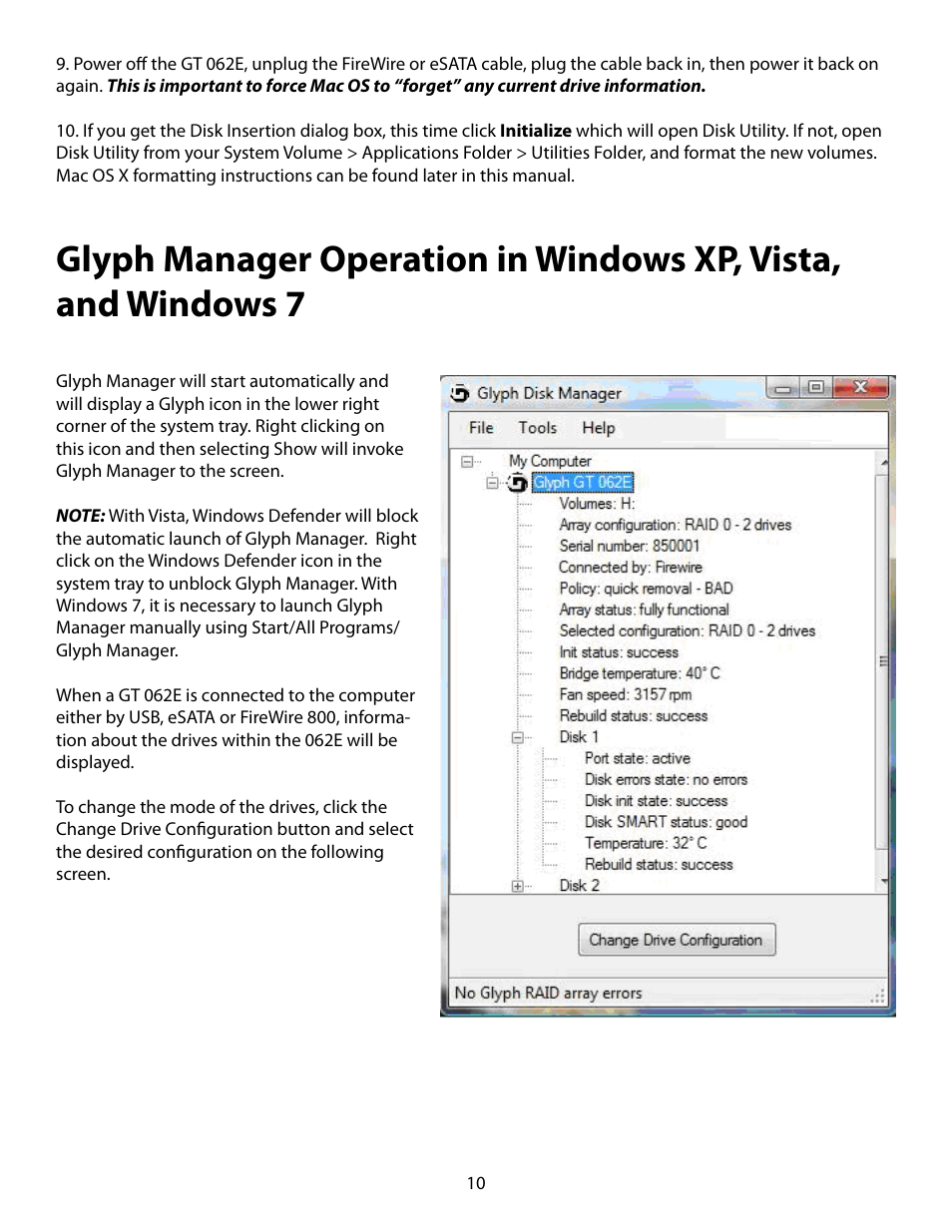 Glyph GT 062E User Manual | Page 10 / 17