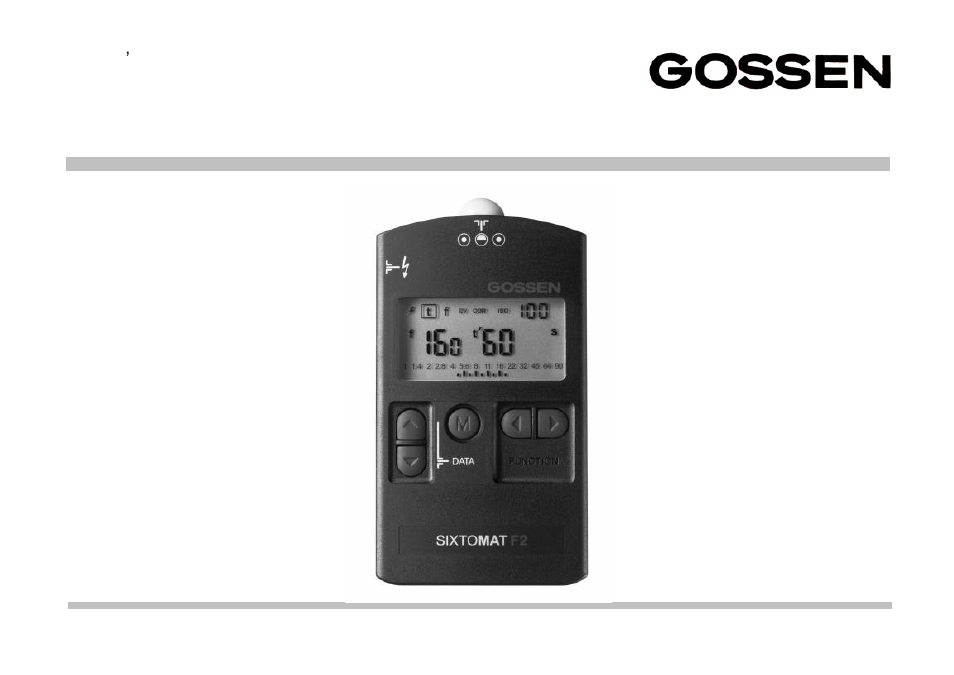 Gossen SIXTOMAT F2 User Manual | 56 pages