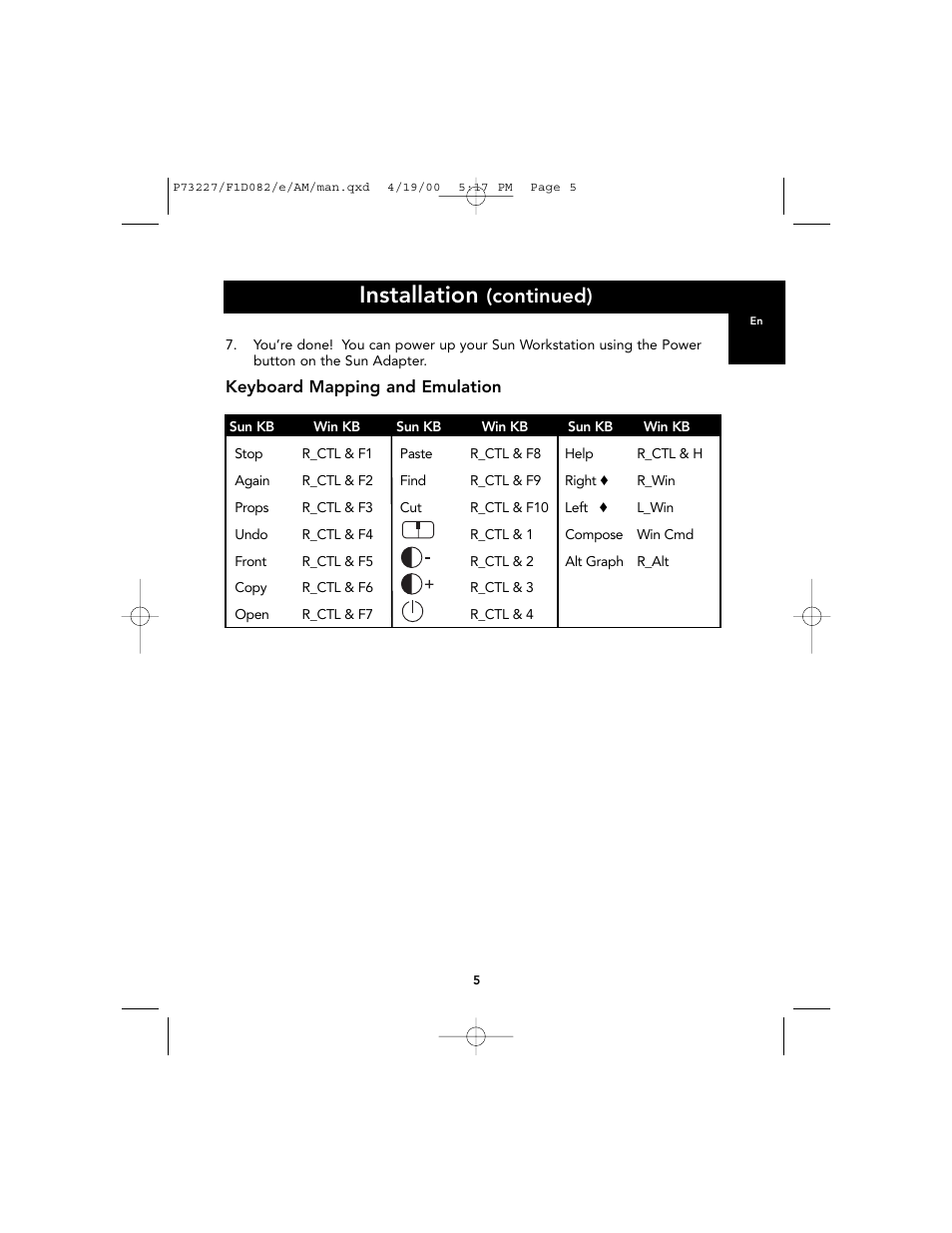 Installation, Continued) | Belkin F1D082 User Manual | Page 9 / 28