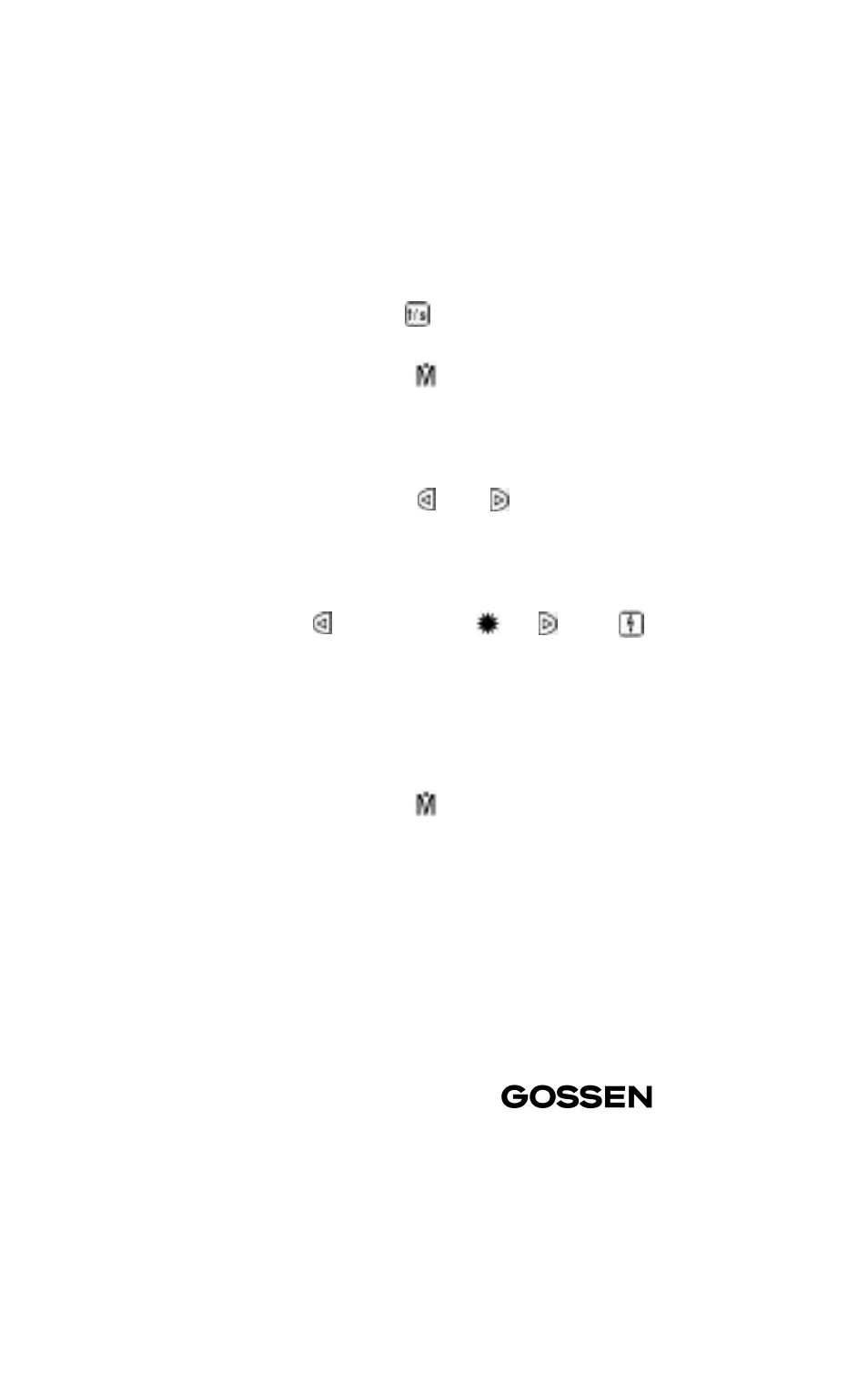 Gossen Starlite, short version User Manual | Page 4 / 4
