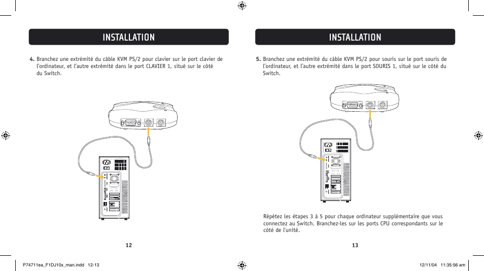 Installation | Belkin F1DJ104P-B User Manual | Page 23 / 87