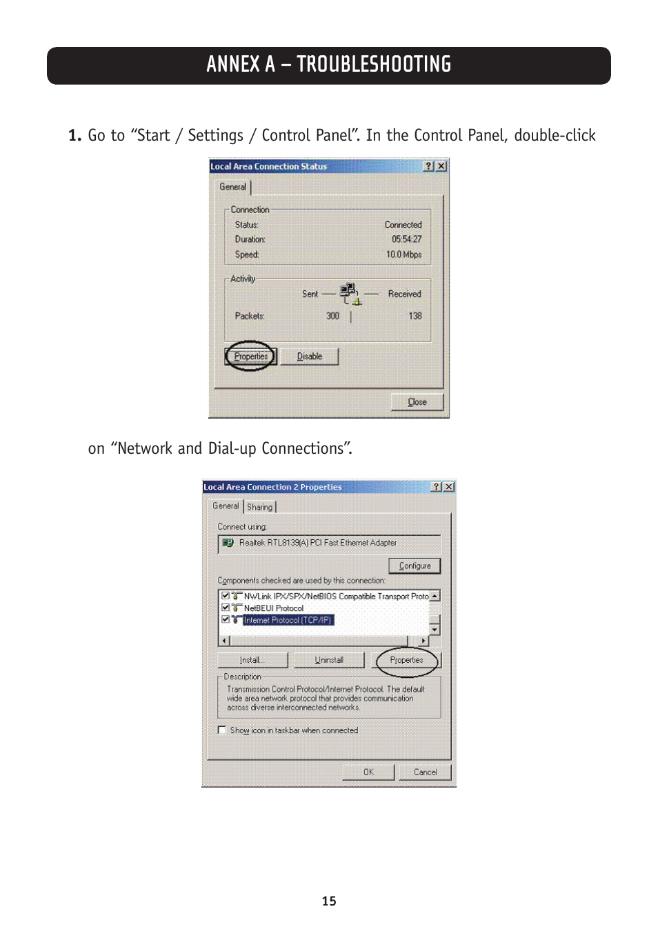 Annex a – troubleshooting | Belkin F5D5730au User Manual | Page 18 / 23