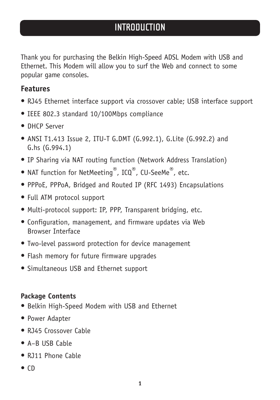 Introduction | Belkin F5D5730au User Manual | Page 4 / 23