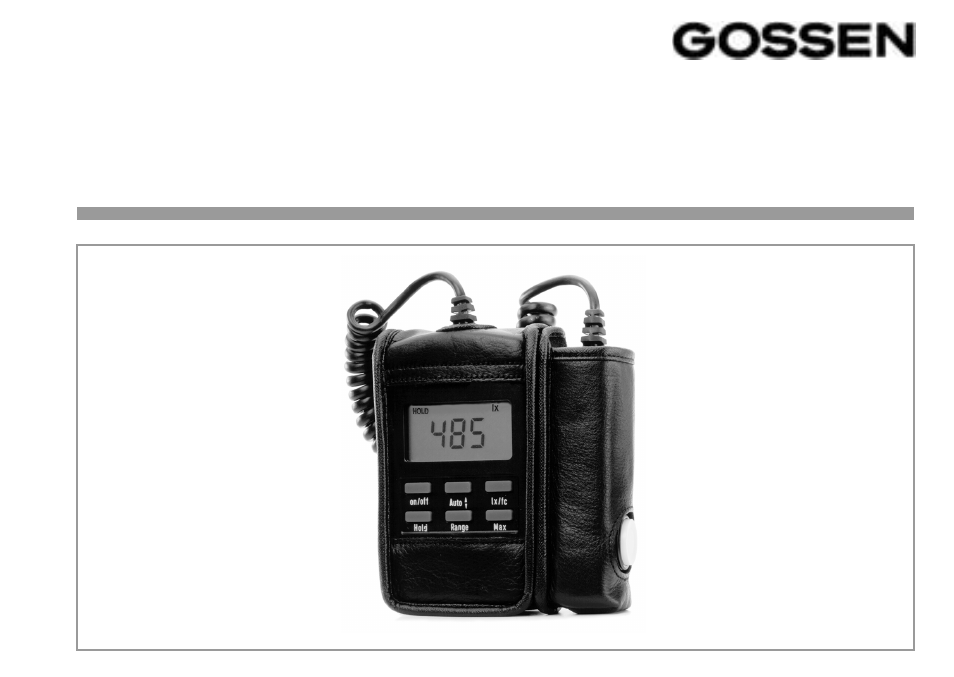 Gossen Mavolux 5032C/B User Manual | 16 pages