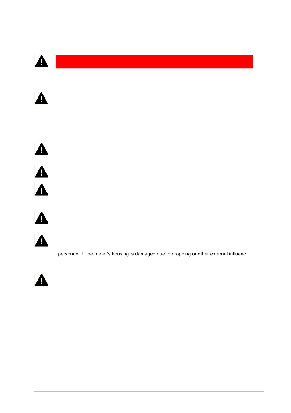 Warnings | Gossen MAVOSPEC User Manual | Page 4 / 29