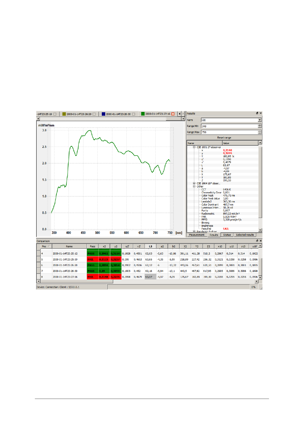 Gossen GL SpectroSoft User Manual | Page 34 / 36