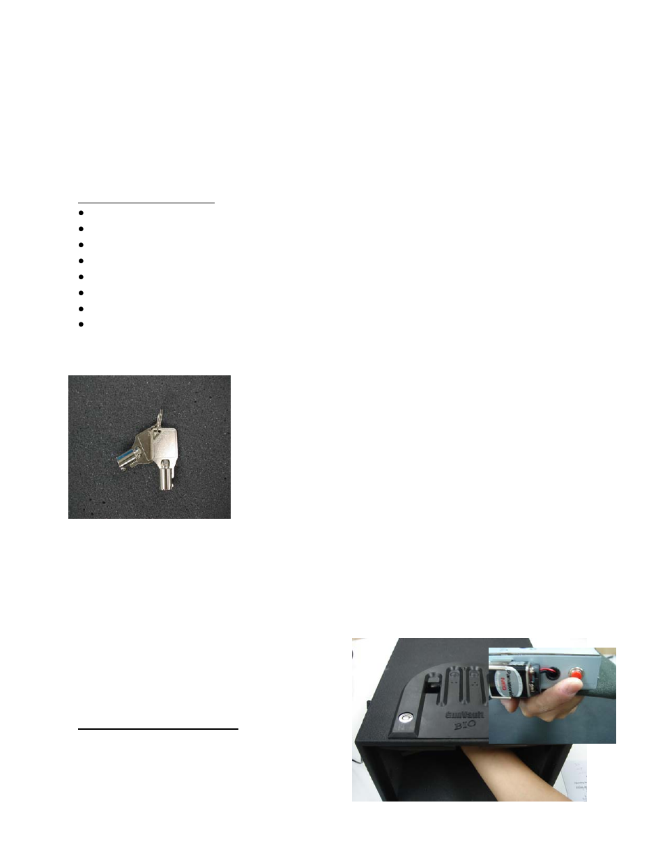 Gunvault safe features and functions, Getting started | GunVault GVB 2000 User Manual | Page 5 / 13