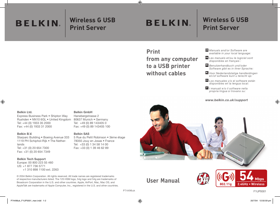 Belkin F1UP0001 User Manual | 53 pages