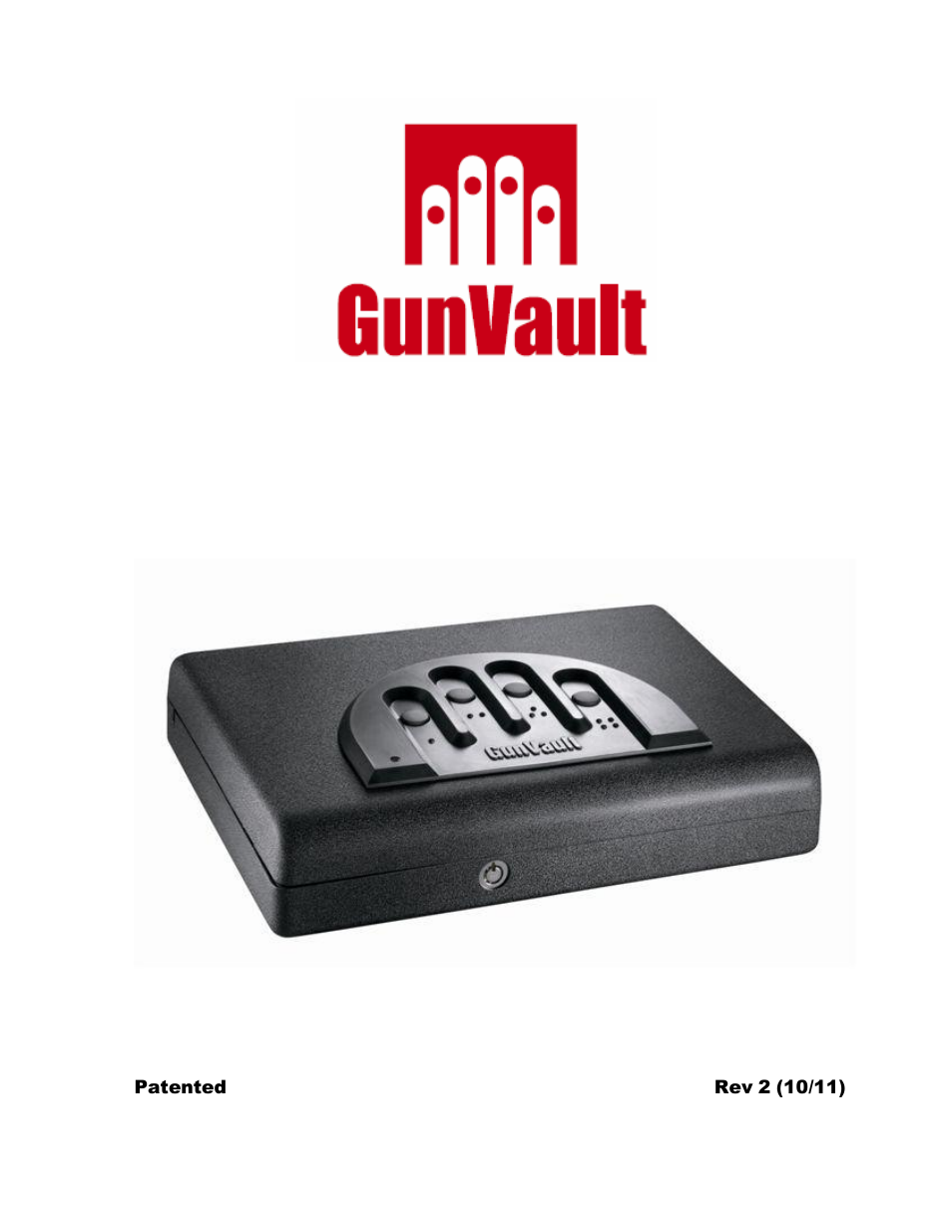 GunVault MV 500 User Manual | 8 pages