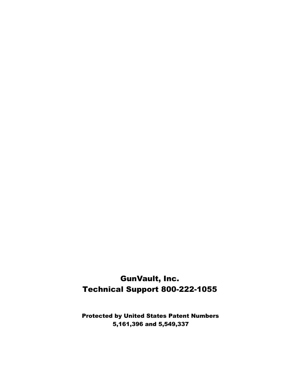 GunVault MV 1000 User Manual | Page 8 / 8