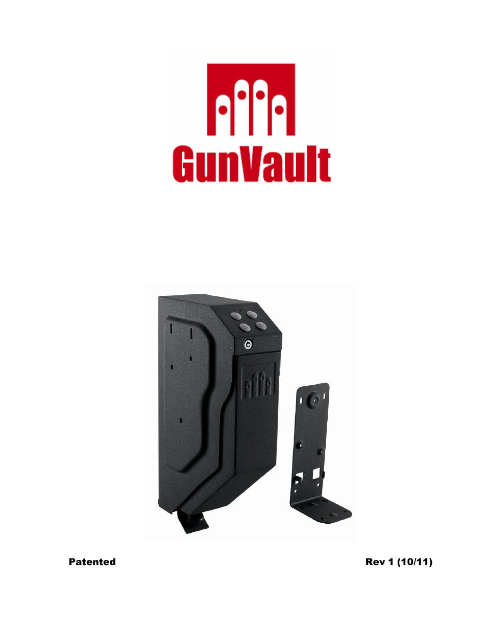 GunVault SV 500 User Manual | 12 pages