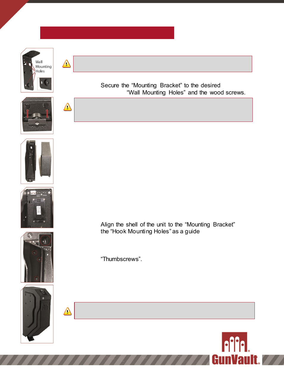 Installing the speedvault | GunVault SVB 500 User Manual | Page 4 / 10