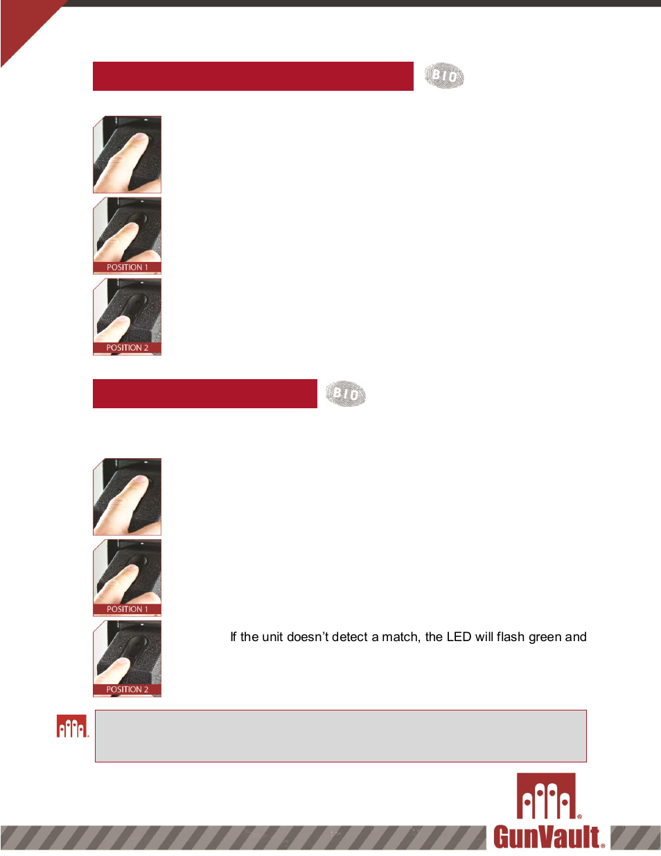 Enrolling additional users accessing the unit | GunVault SVB 500 User Manual | Page 6 / 10