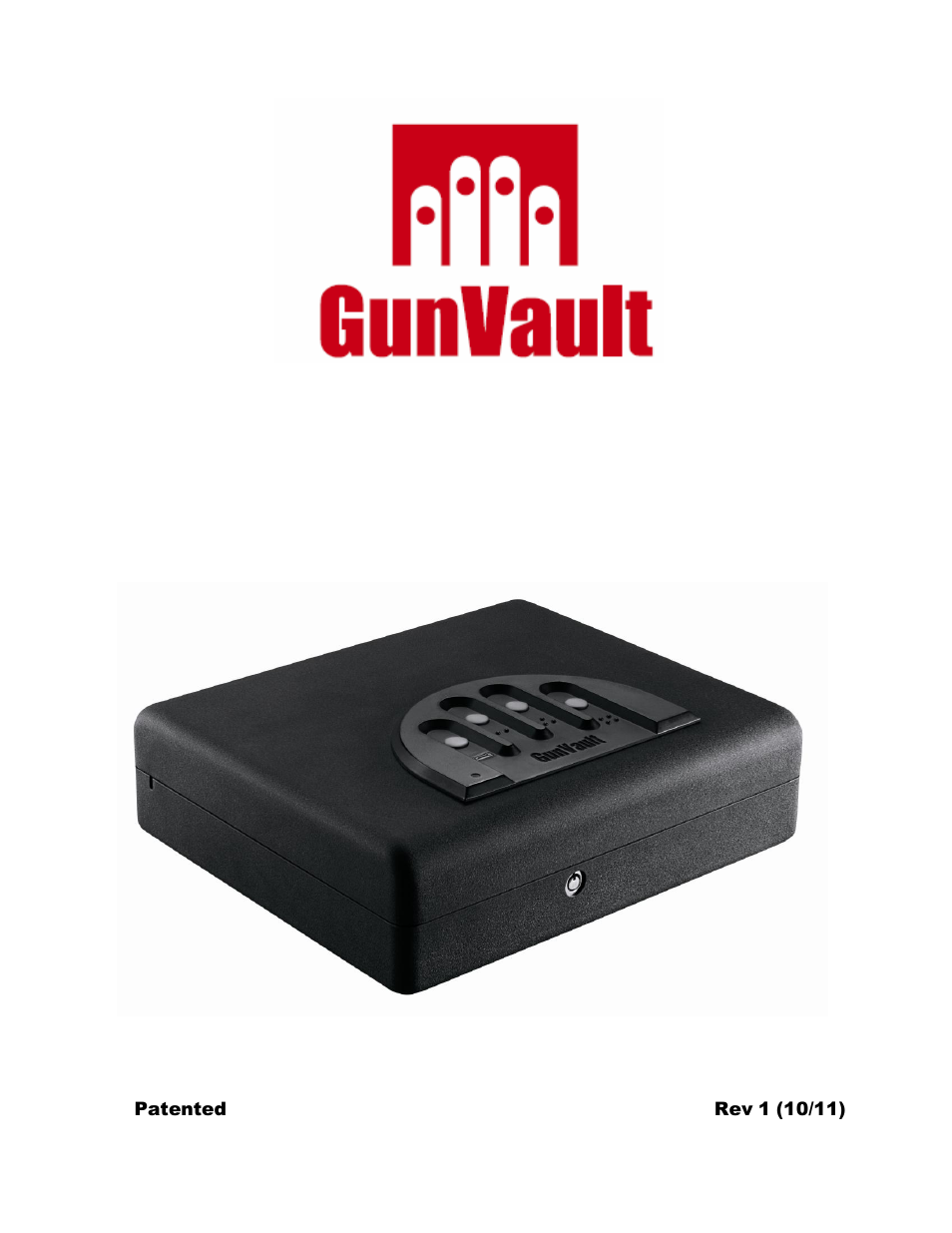 GunVault MVB 1000 User Manual | 12 pages