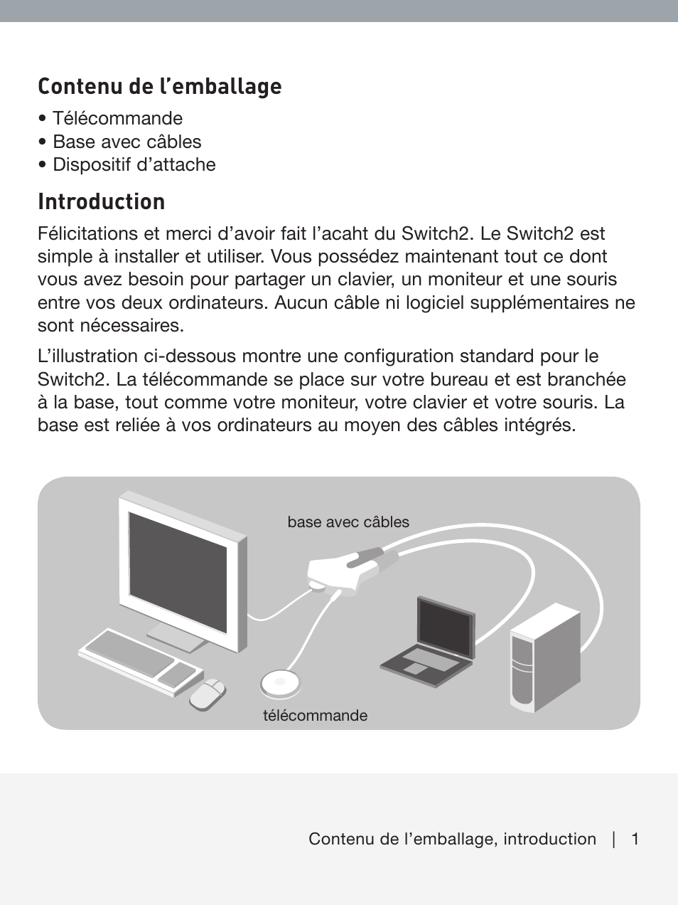 Contenu de l’emballage, Introduction | Belkin F1DF102UEA User Manual | Page 8 / 40