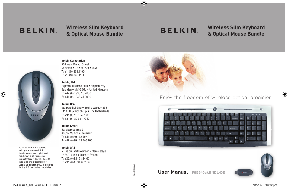 Belkin F8E846UKBNDL-DB User Manual | 14 pages
