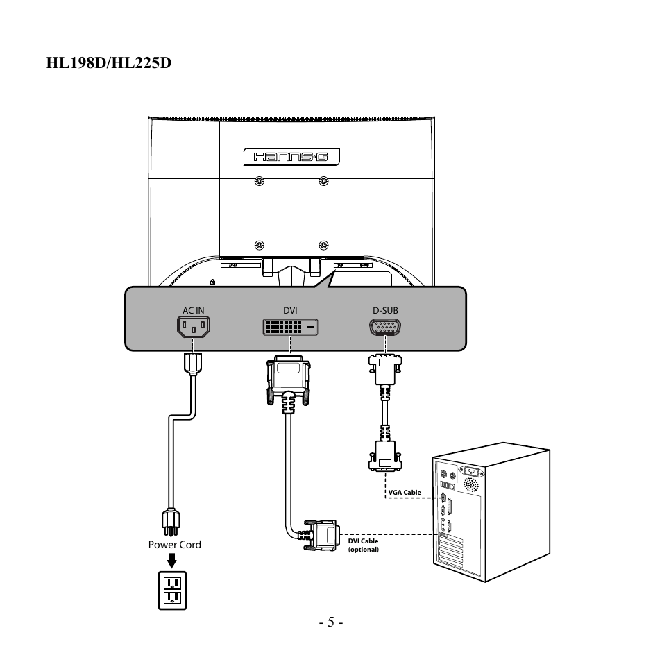 Hanns.G HL196 User Manual | Page 6 / 22