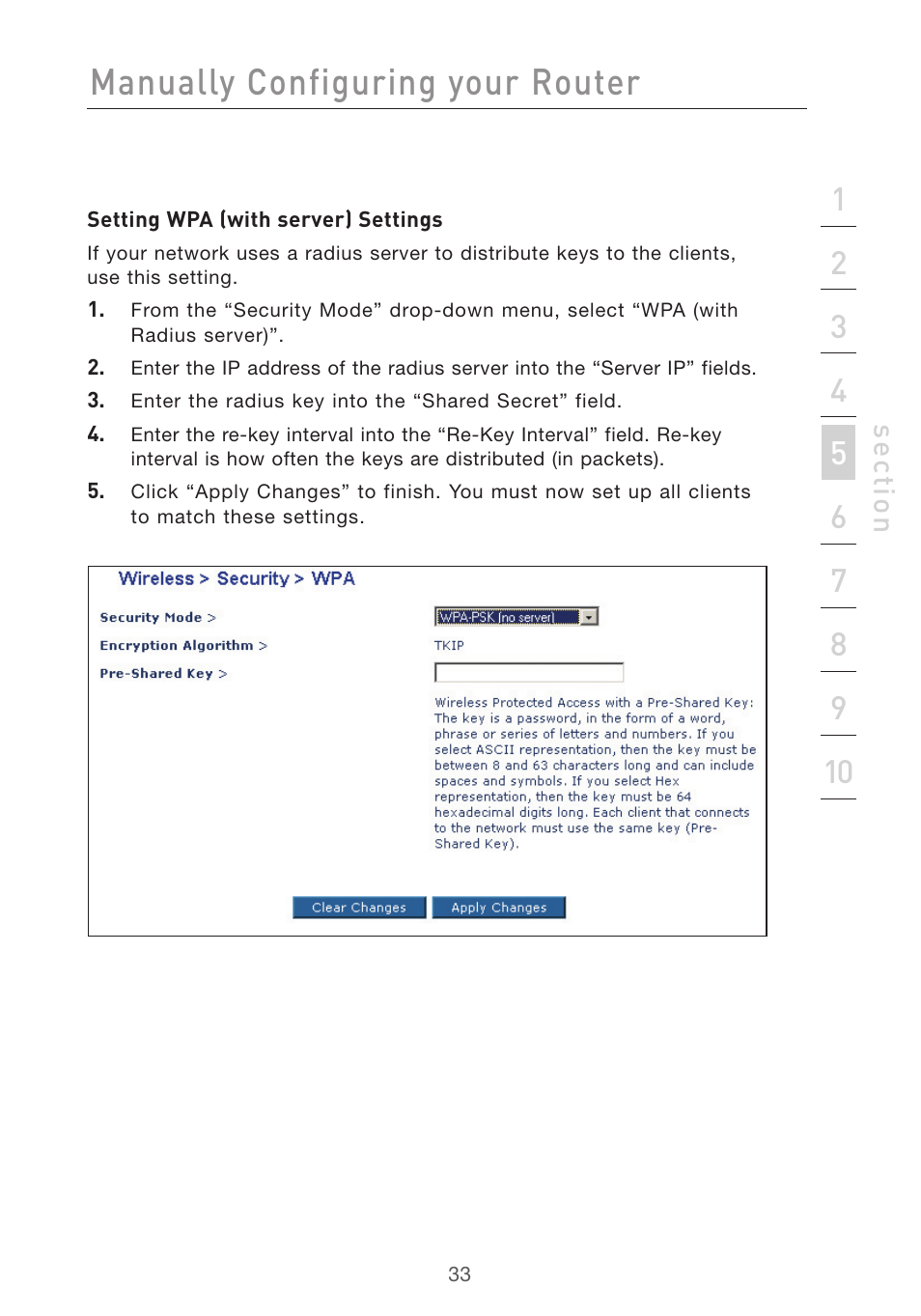 Manually configuring your router | Belkin F5D7632UK4 User Manual | Page 35 / 90